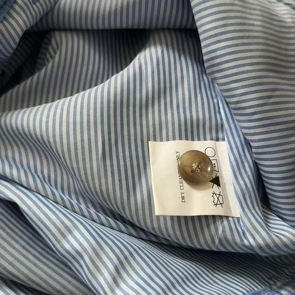 Wildfang blue plaid slim crop pants 20 NWOT - Picture 5 of 6